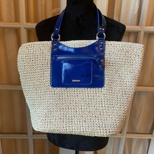Nine West woven bag Royal Blue Parade style